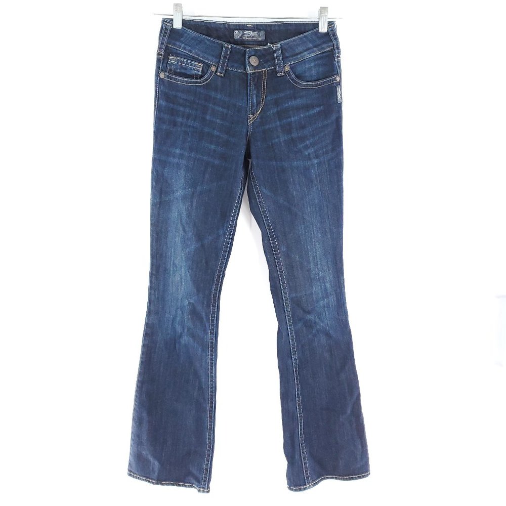 Silver Jeans Suki Women Jean Low Rise Bootcut Blue Size 26 (27x32)